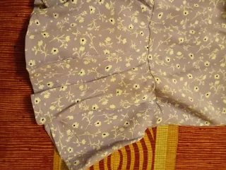 Minifalda verano flores lila