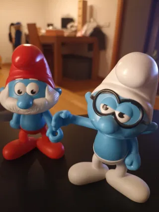 6 Figuras Pitufos 14 cm