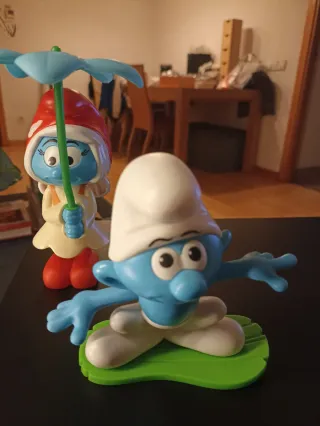 6 Figuras Pitufos 14 cm