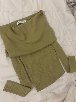 Jersey Zara verde oliva