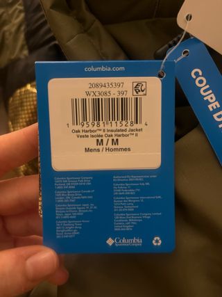 Chaqueta Columbia Impermeable Hombre Talla M