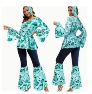 Disfraz Hippie Conjunto Talla M