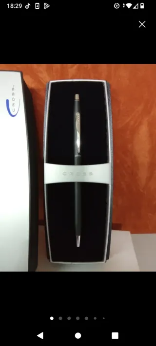 Bolígrafo Cross Negro y Plateado, a estrenar