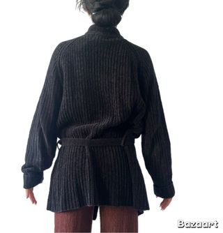 Maglione lungo grigio scuro