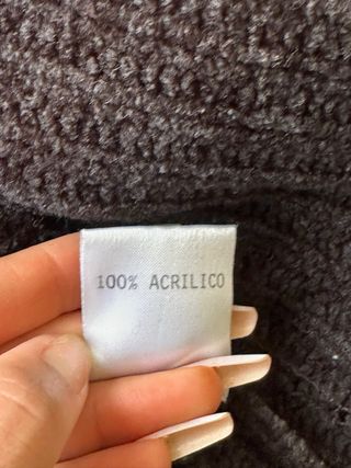 Maglione lungo grigio scuro