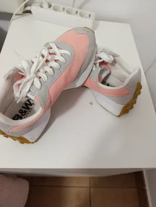 Deportivas B&W Mujer Rosa y Gris