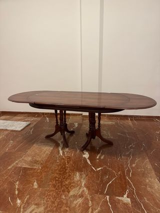 Mesa extensible madera estilo clásico