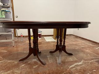 Mesa extensible madera estilo clásico