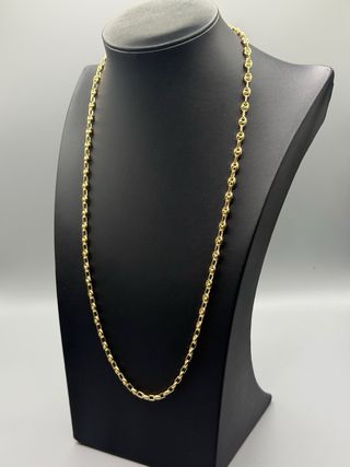 Ref 520  Cadena Oro Italiano 18k Grano de Café