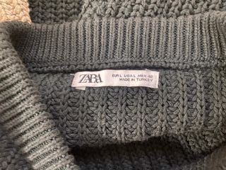 Jersey Zara Oversize Negro Talla L