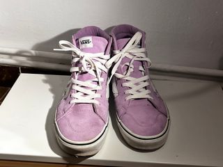 Zapatillas Vans Sk8-Hi Moradas Cuadros