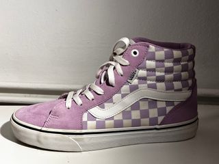 Zapatillas Vans Sk8-Hi Moradas Cuadros