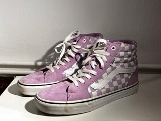 Zapatillas Vans Sk8-Hi Moradas Cuadros