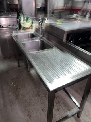 Lavabi doppio in acciaio inossidabile