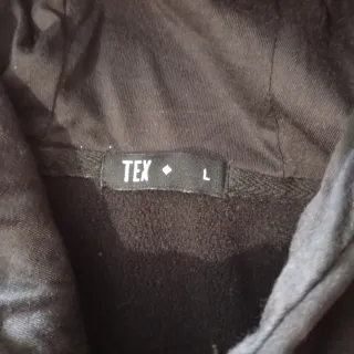 Sudadera térmica negra con capucha TEX Talla L