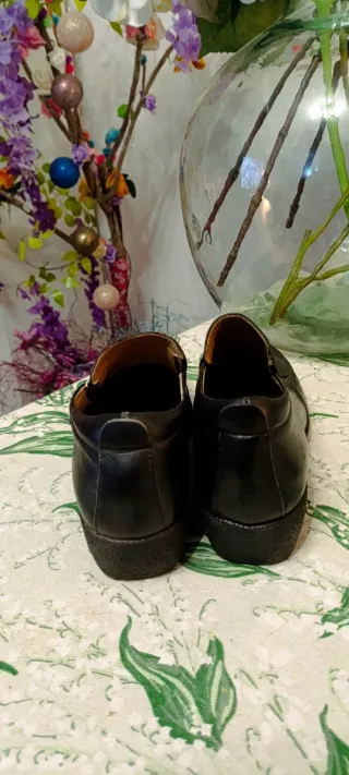 Mocasines de piel negros