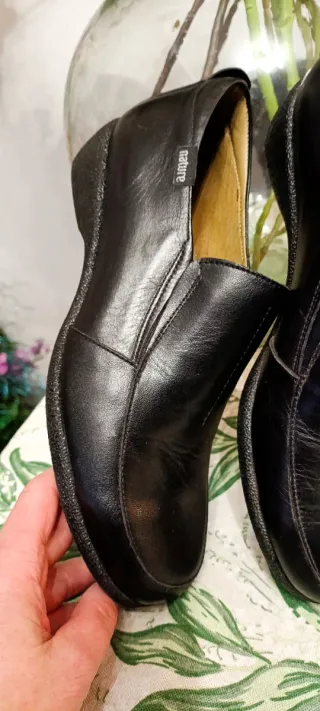 Mocasines de piel negros