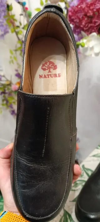 Mocasines de piel negros