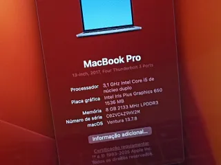 MacBook Pro 13 A1706 (2017)