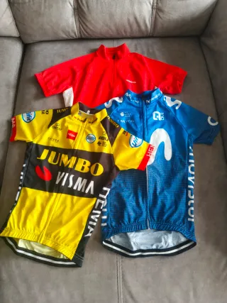 3 Maillots ciclismo niño manga corta