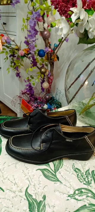 Mocasines NOTON negros talla 38