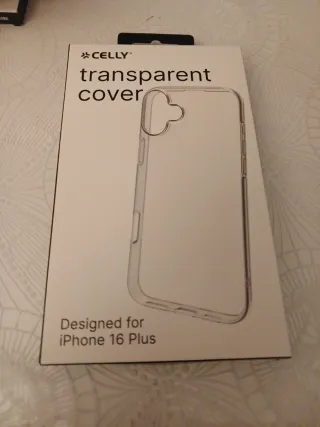 Cover Celly Trasparente iPhone 16 Plus
