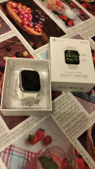 Smartwatch Uni S2 Max Argento/Bianco