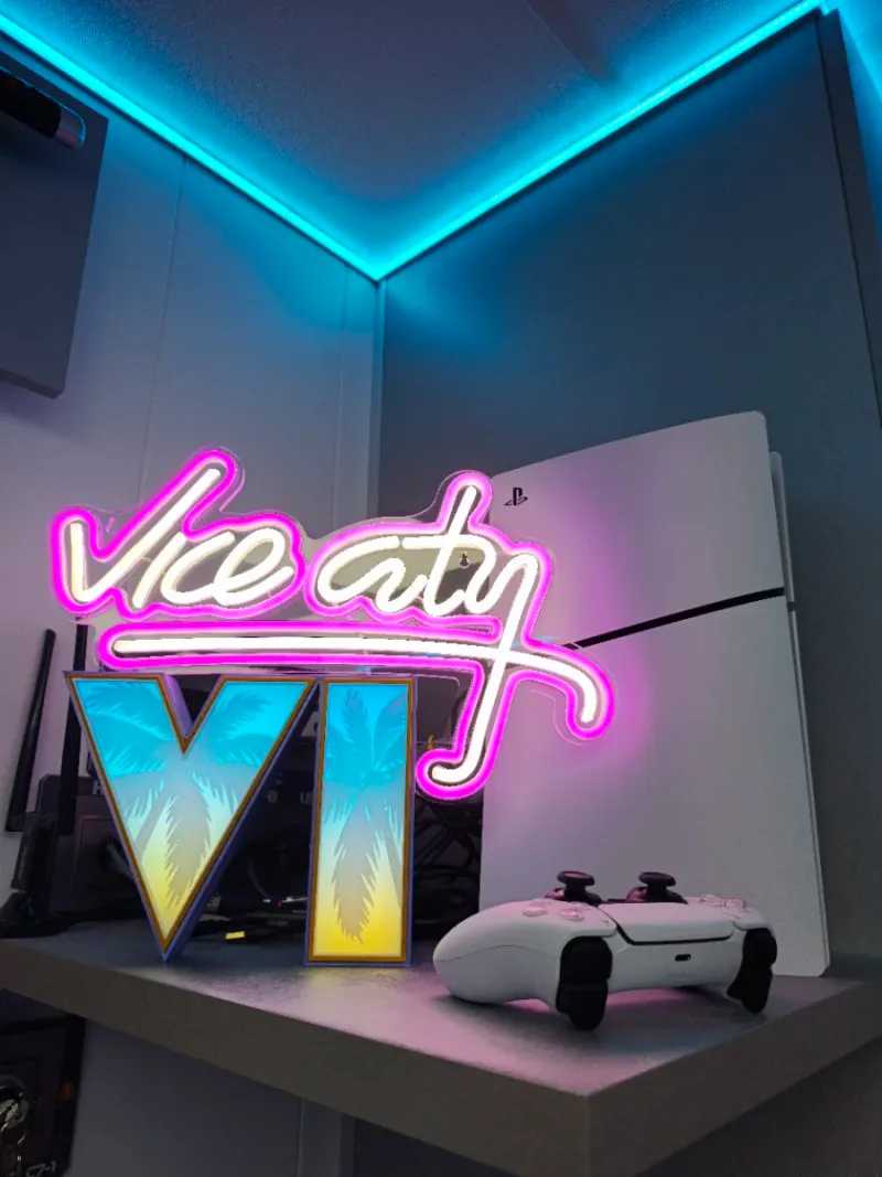 Rotulo LED GTA VI - Neon Vice City afbeelding 6