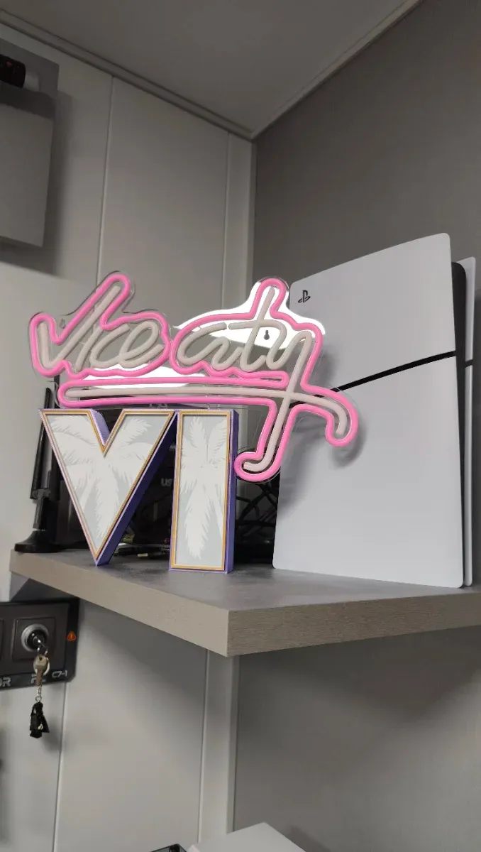 Rotulo LED GTA VI - Neon Vice City afbeelding 7