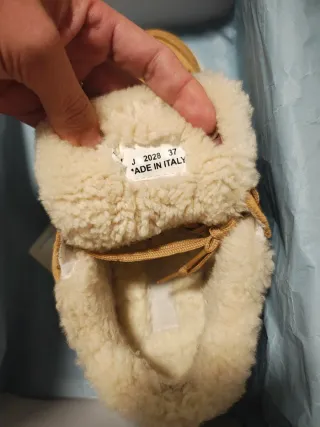 Zapatillas Prada Beige/Marrón Borreguito