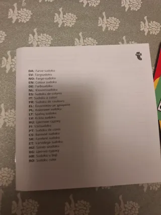 Farve-sudoku Colour Sudoku gioco da tavolo