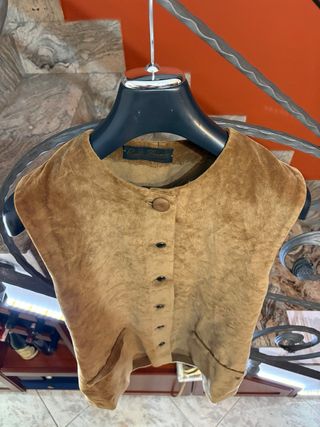 Gilet Corte Franca donna velluto vintage