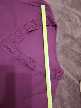 Blusa de Shein color burdeos, talla L