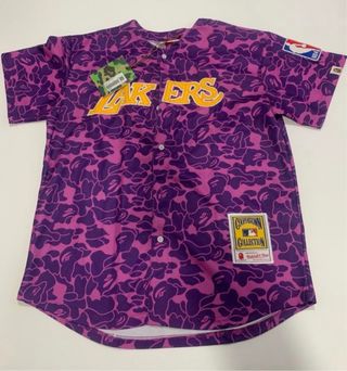 BAPE x Lakers Camiseta Morada y Amarilla