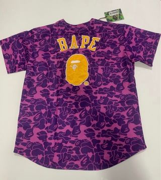 BAPE x Lakers Camiseta Morada y Amarilla