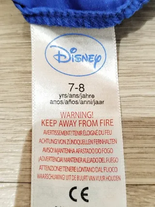 Vestido Princesa Niña Azul y Negro