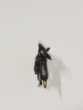 Figura cervatillos bronce