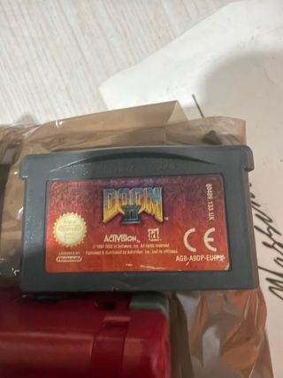 Nintendo Game Boy Advance SP Rossa + 4 Giochi