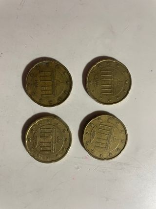 Lote 4 monedas coleccionables 2002