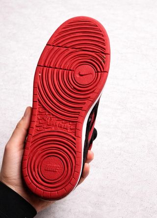 Nike Court Vision Low Zapatillas Negras Rojas