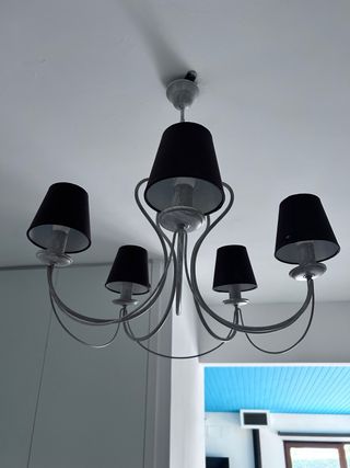 Lámpara de techo colgante 5 brazos