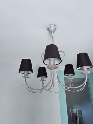 Lámpara de techo colgante 5 brazos