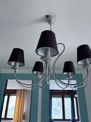 Lámpara de techo colgante 5 brazos