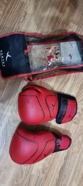 Guantes Boxeo Domyos Rojos