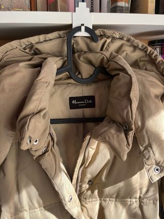 Parka Massimo Dutti Beige Talla M