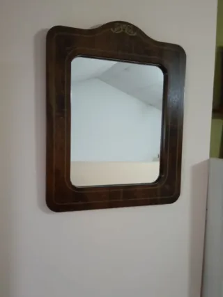 Espejo de pared clásico madera