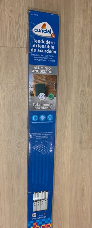 Tendedero Acordeón Aluminio 120cm