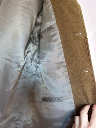 Blazer de ante marrón