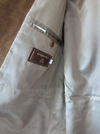 Blazer de ante marrón