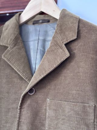 Blazer de ante marrón